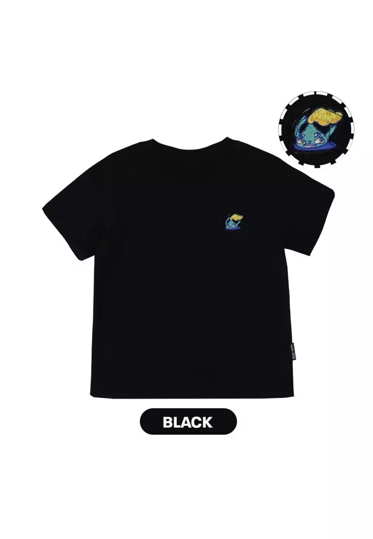 Mooi X Muklay Kaos Dewasa Unisex T-Shirt Basic Adult - Black