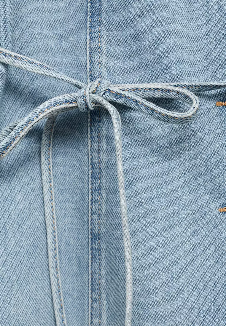 Buttoned Denim Gilet