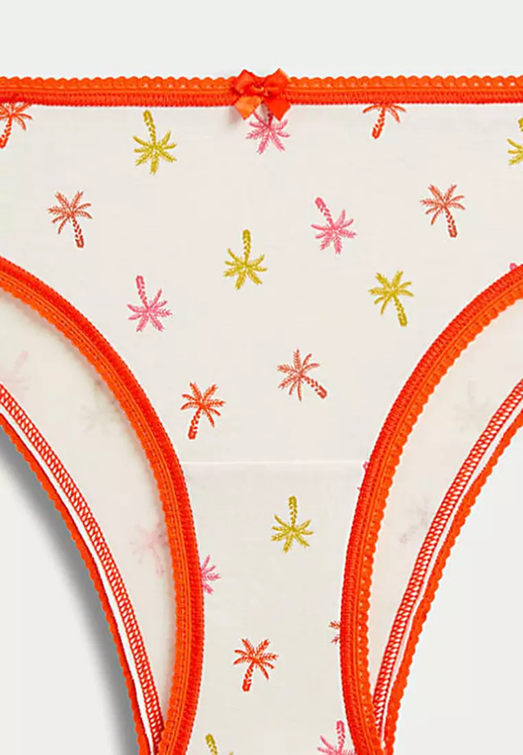 5pk Cotton Lycra Brazilian Knickers