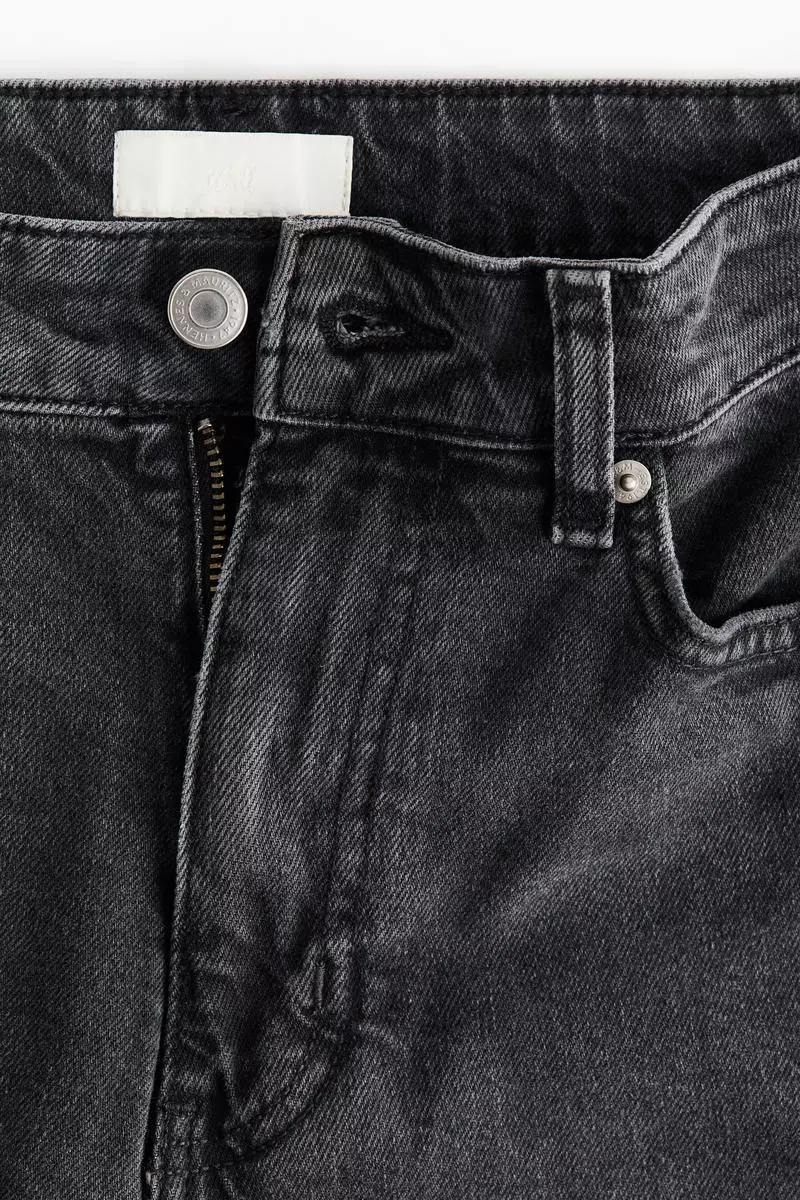 Mom Slim Fit High Waist Ankle Jeans