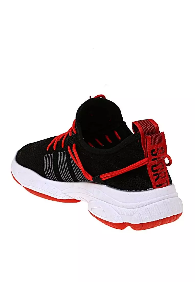 Chayton Sepatu Olahraga Pria Sneakers Nine Lines Material Cloth ORIGINAL - Black Red
