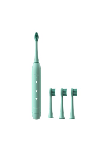 Zenyum green [Value Set] 1 Zenyum Sonic Green Electric Toothbrush + 3 Brush Heads Refills 0D00BES6ABFD3BGS_1