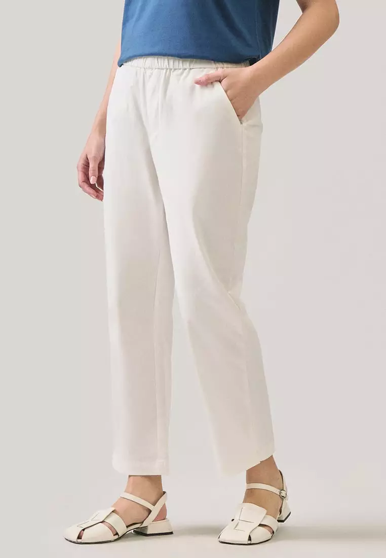 Pull Up Twill Trousers