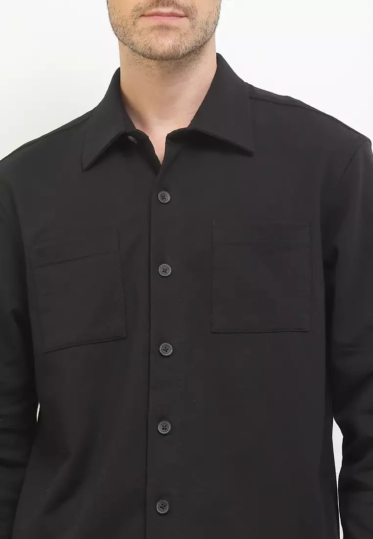 Overshirt Knit Lengan Panjang - Yoggiea Shirts