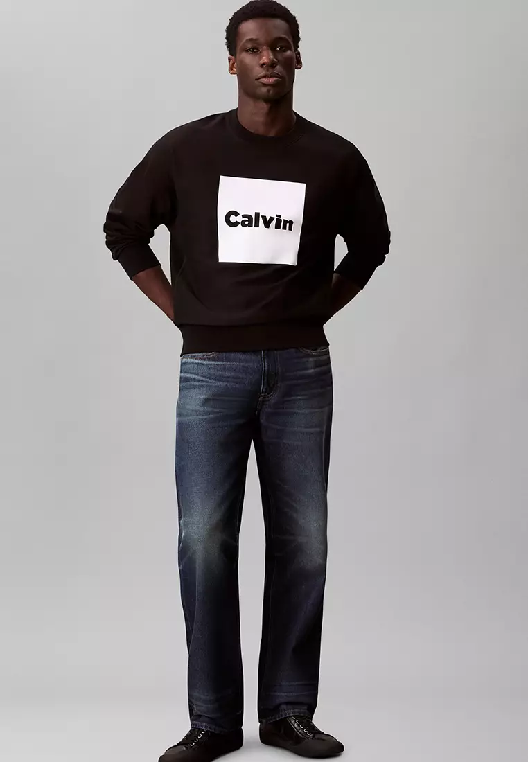 Premium Calvin 抓絨印花長袖衛衣 - Calvin Klein Jeans