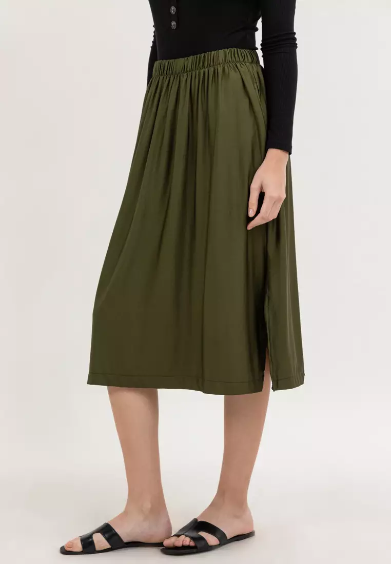 Laica Cotton Midi Skirt