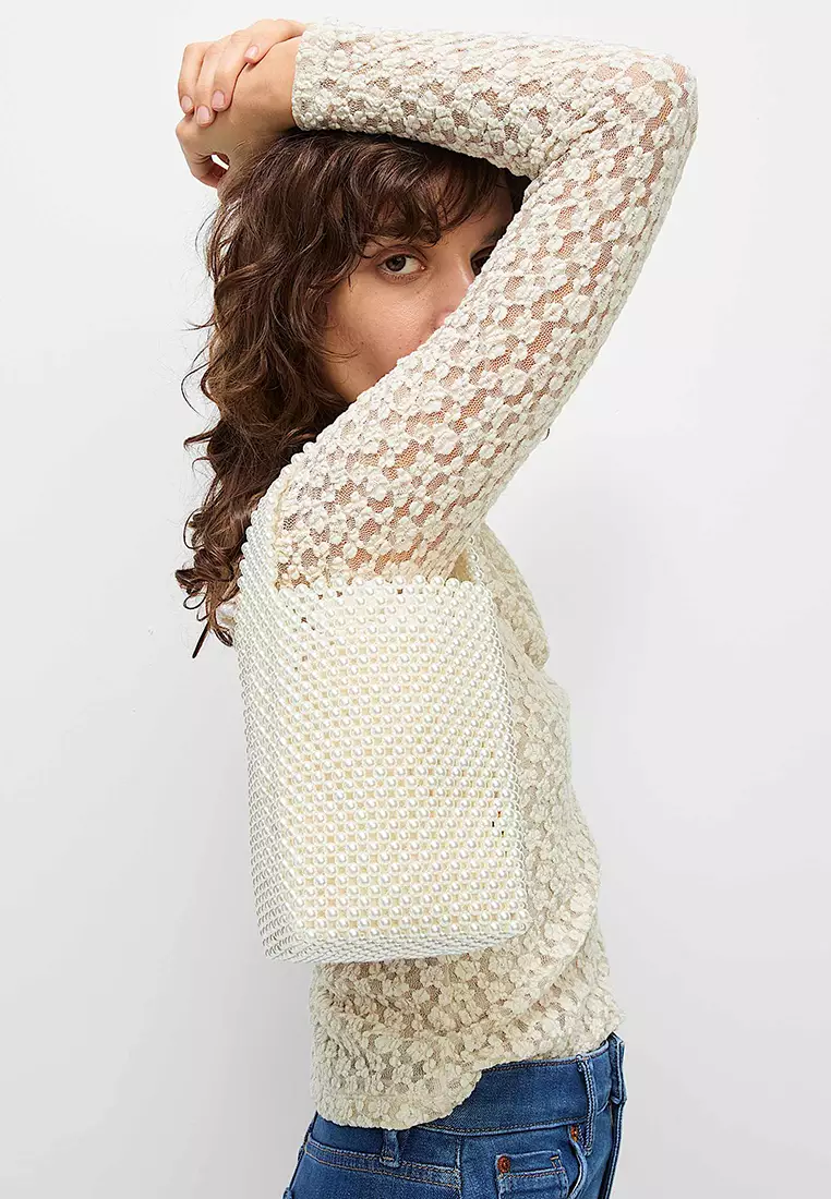 Cotton Blend Lace Top