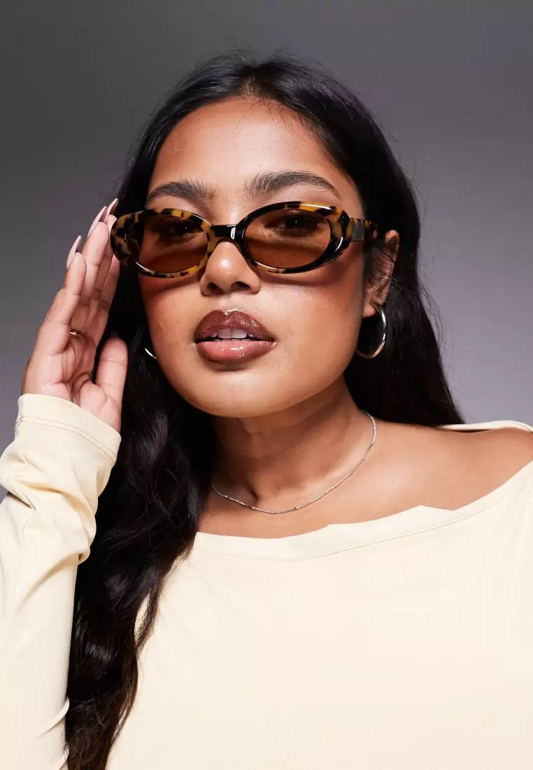 Felt Cute Sunglasses - Pebble Tortoise/Tan