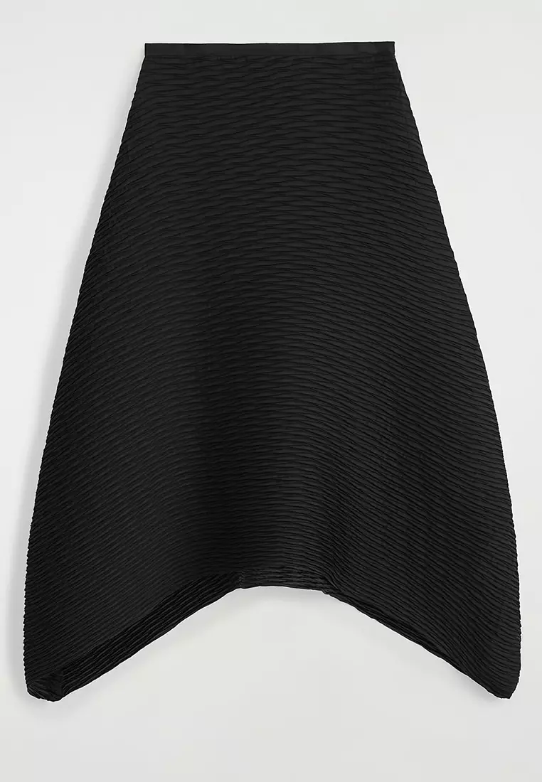 Voluminous Pleated Midi Skirt