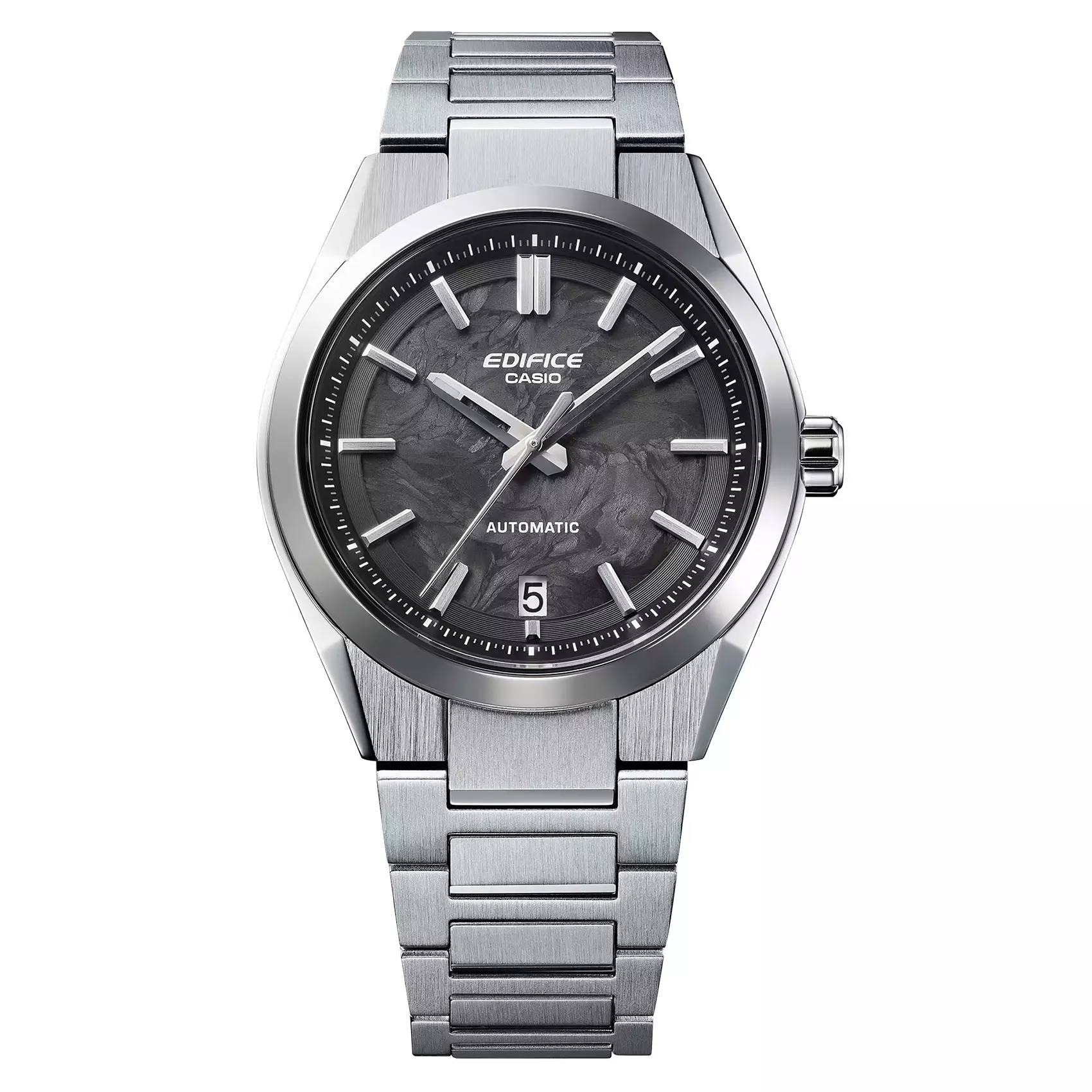 Casio Edifice Automatic - Jam Tangan Analog Pria - Black Dial - All Stainless Steel - EFK-100CD-1A