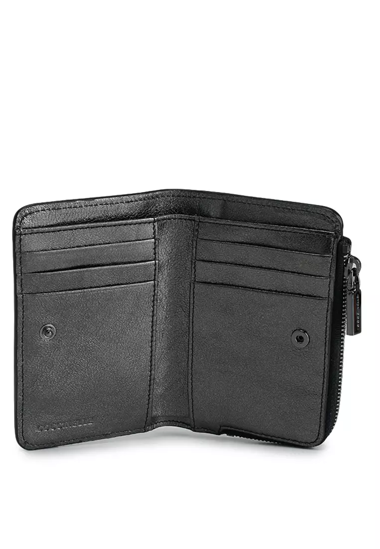 Smooth Leather Zip Wallet