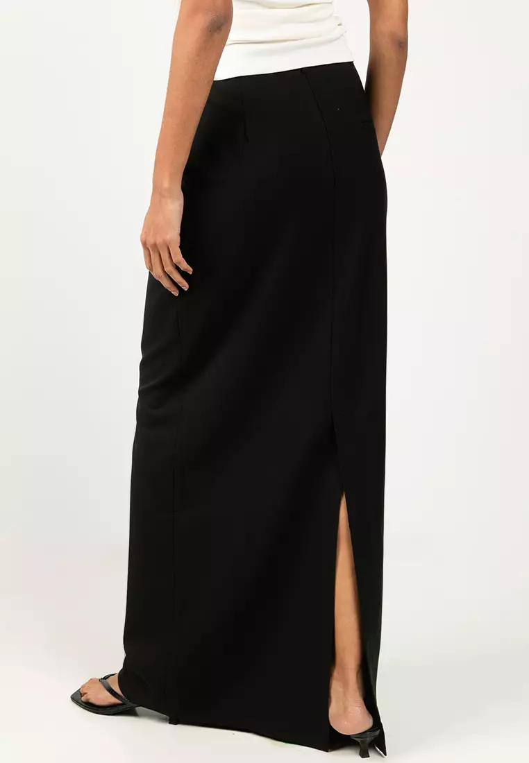 Long Pencil Skirt With Opening