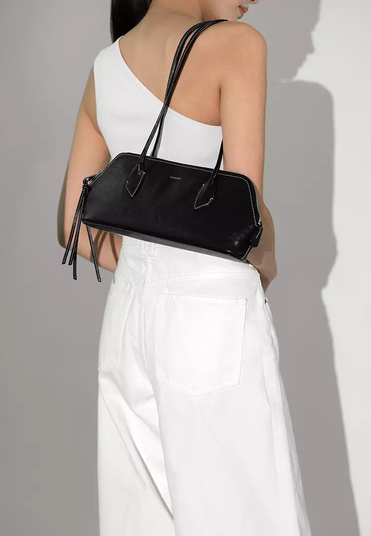 Bashour Baguette Bag - Black