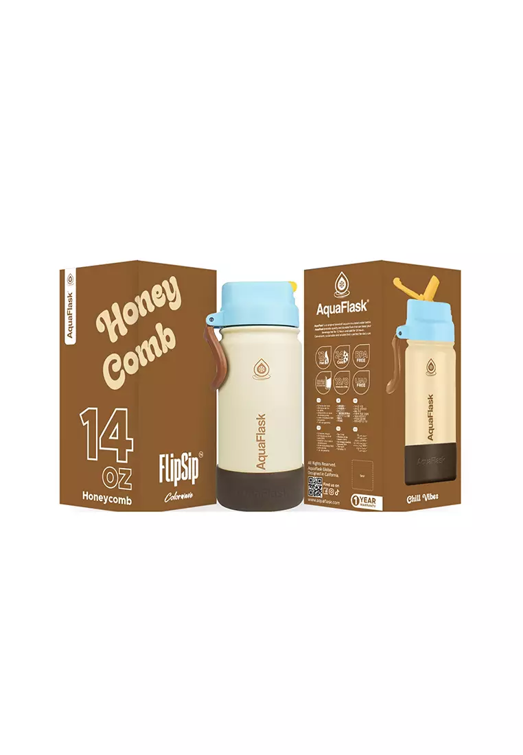 14oz Honey Comb Colorwave Flip Sip Lid Collection