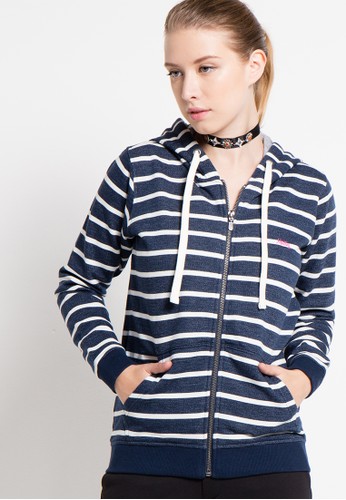 Striped Hooded Jacket
