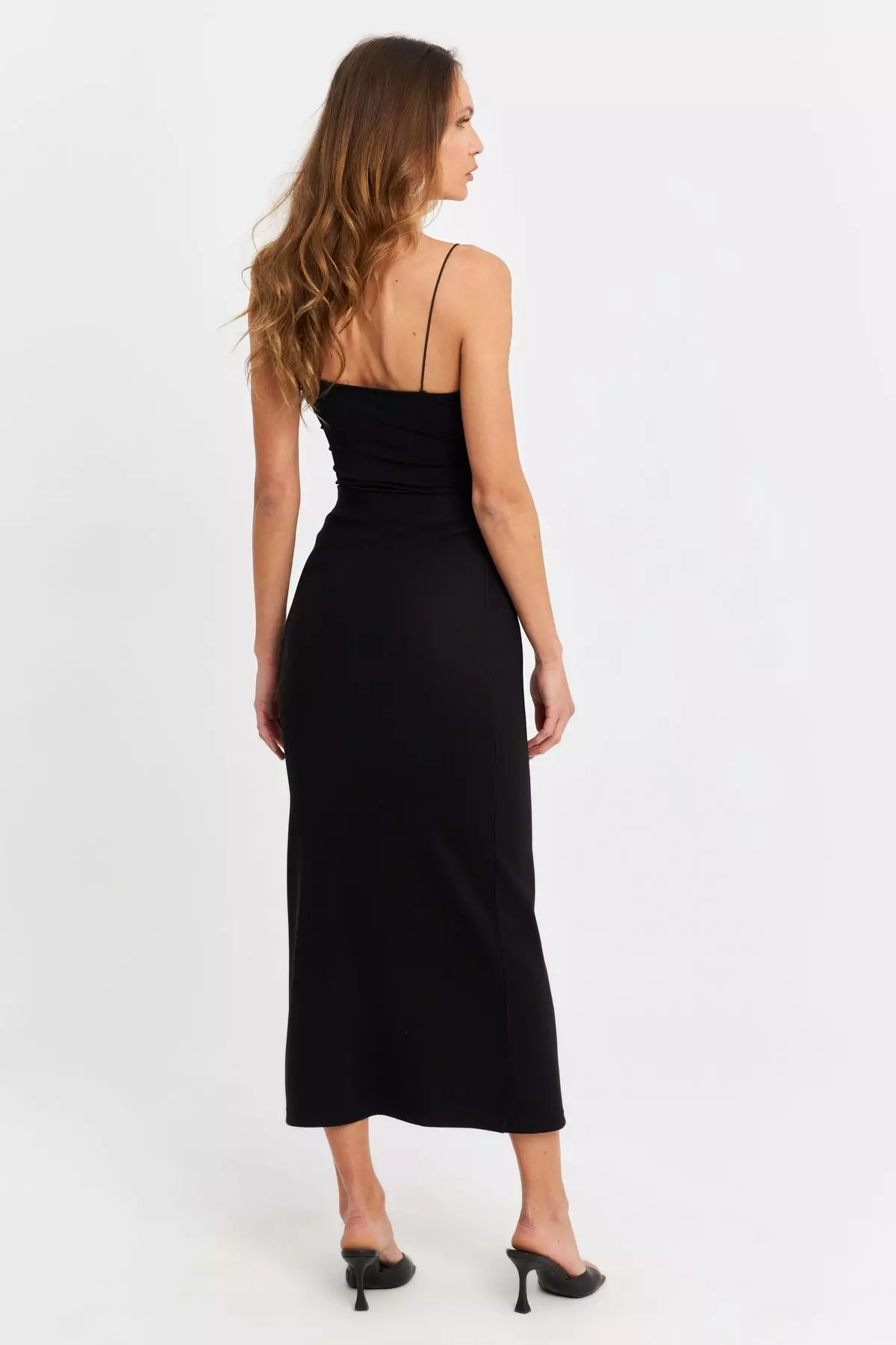 Slit Midi Skirt