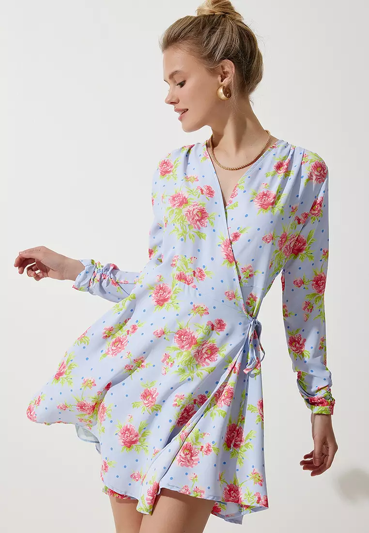 Floral Wrap Dress