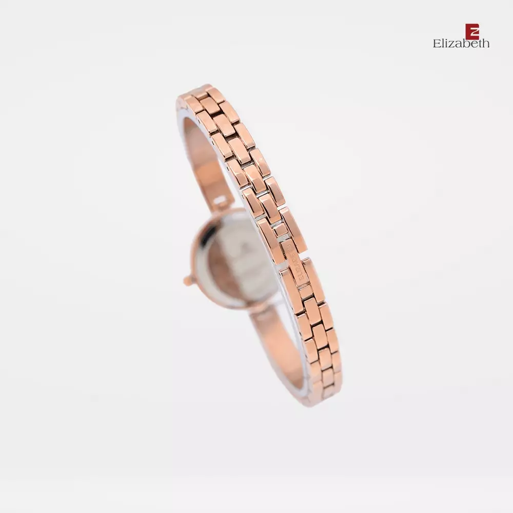 Jam Tangan Wanita - Elizabeth | Chain Strap 2203-0682 | Rose-Coffee