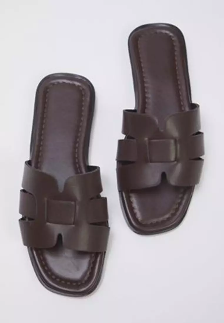 Bitter Coffee Single Band Daily Women's Slippers Takss24Te00010