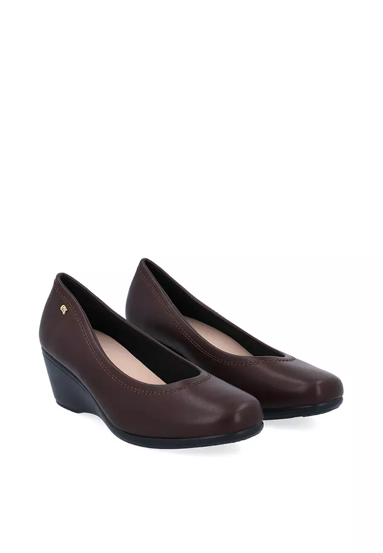 Dark Brown Kacey Pumps