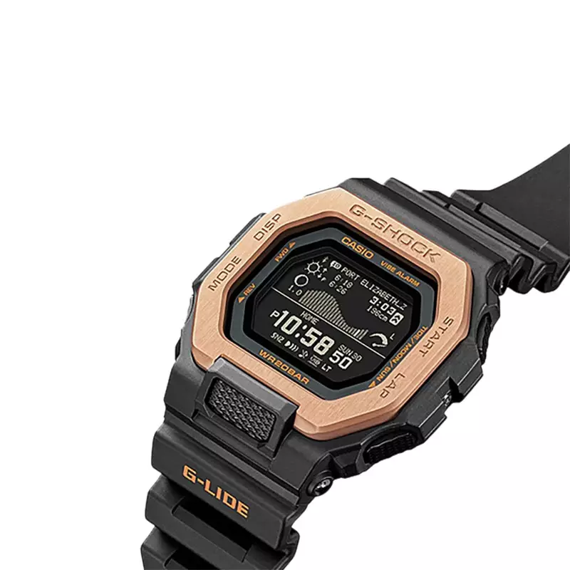 Jam Tangan Pria Casio G-Shock GBX-100NS-4DR Night Surf Men Black Digital Dial Black Resin Band