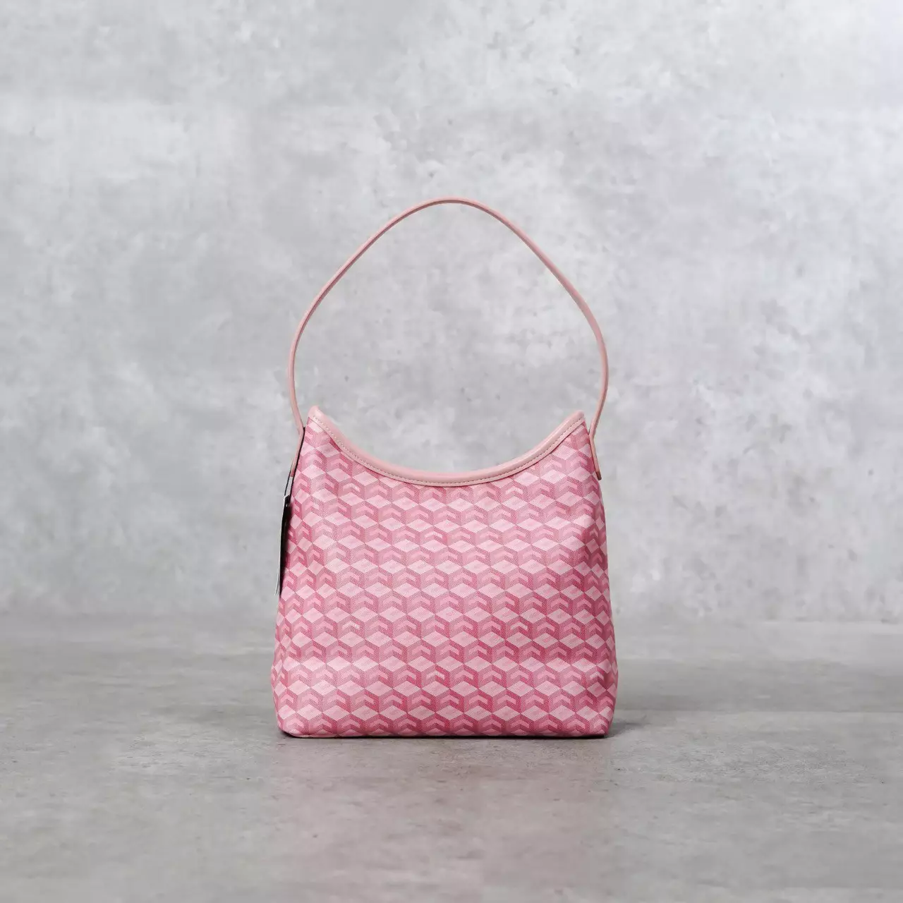 Tas CHRISTY NG ALESSO MONOGRAM PATTERN PINK HOBO BAG MEDIUM 100% ORIGINAL
