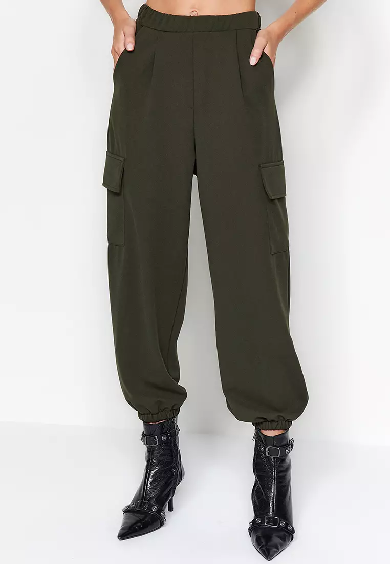 GABARDINE U-STANDARD BALLOON PANTS-