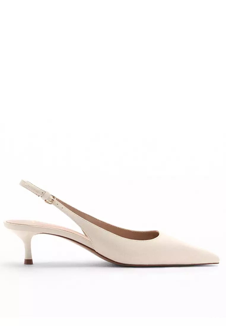 Discount on Mango  shoes - SKU: Pointed Kitten-Heel Shoes