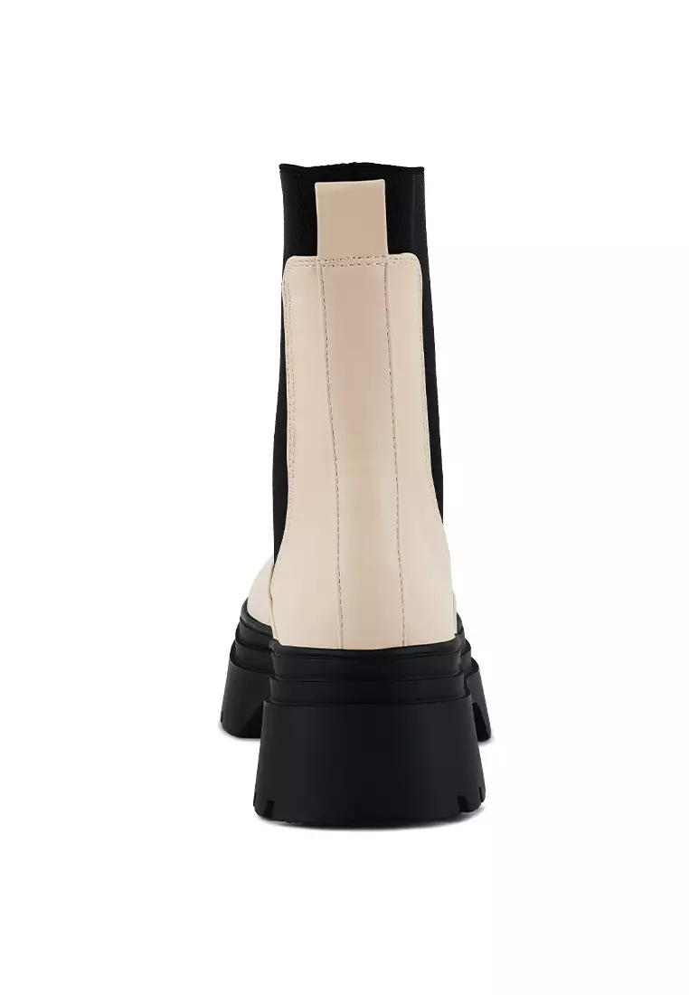 ecru chelsea boots