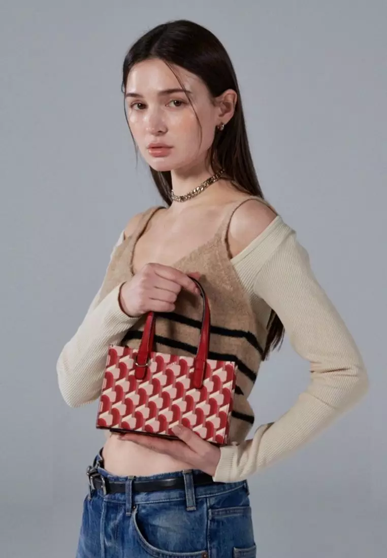 Jual ROSA.K Cabas Monogram Day Tote Real Red SS Original