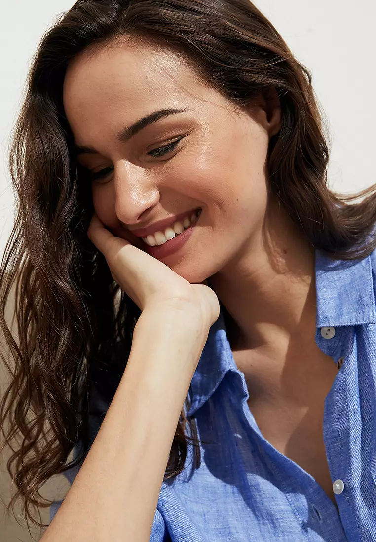 Pure Linen Oversized Shirt