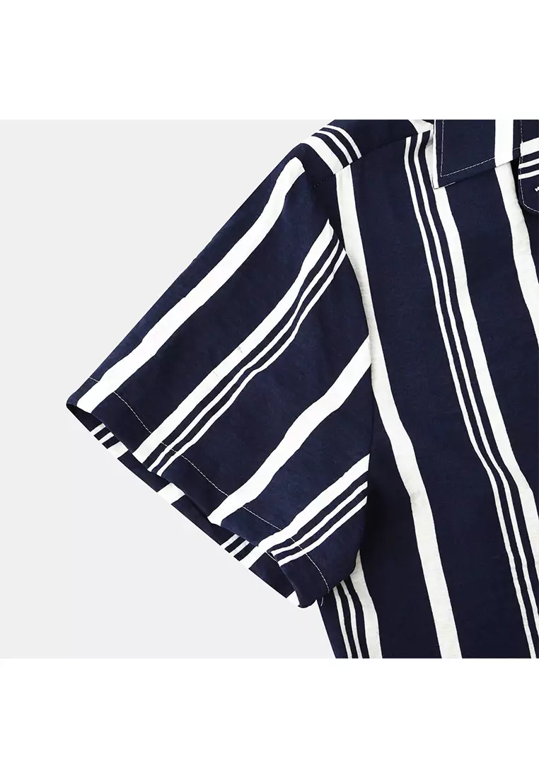 Striped Short-Sleeved Shirt YL-C279