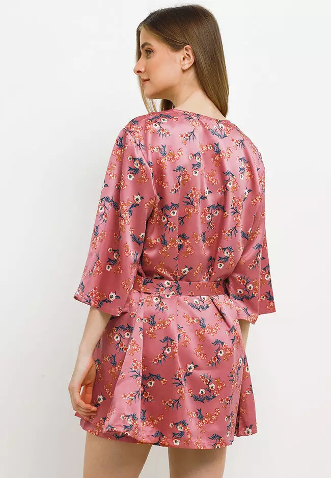 Kimono Sexy Satin Silk Dress Sleepwear