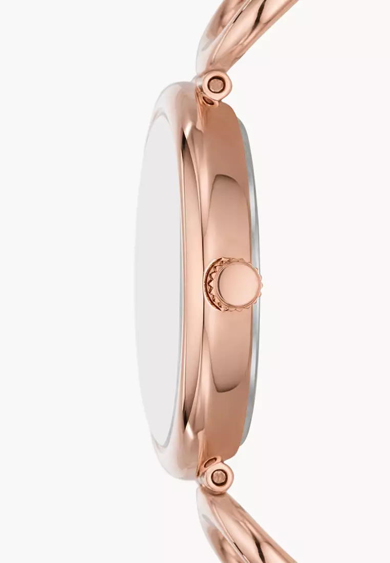 Carlie Rose Gold Stainless Steel Watch ES5273