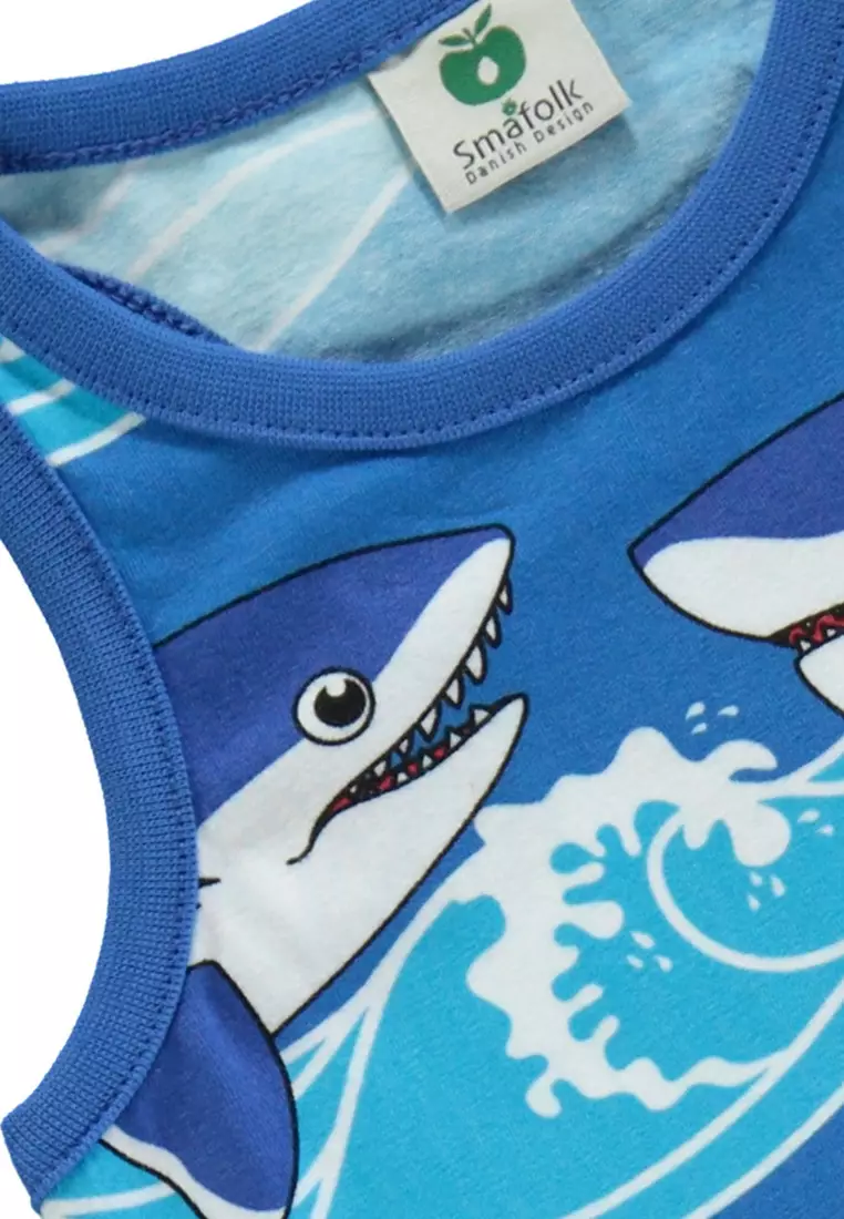 Tank Top and cycling Shorts with sharks