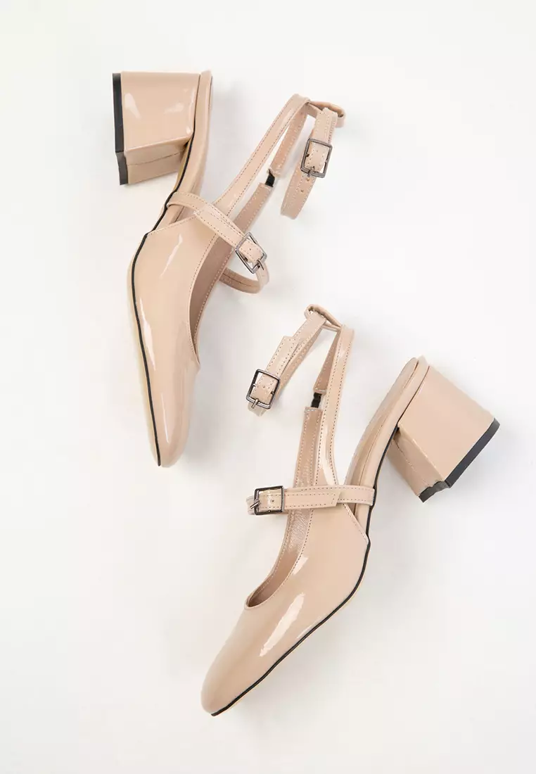 Patent Leather Classic Heeled Shoes