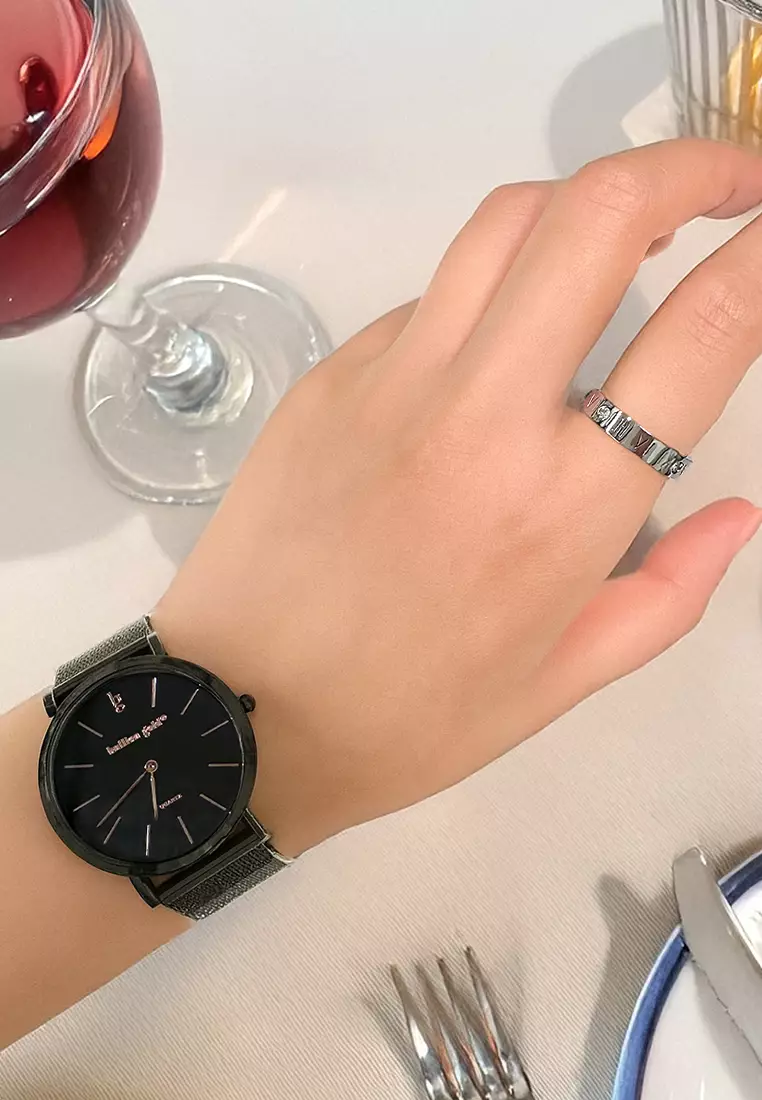 Romanian Numeral Ring In White Gold