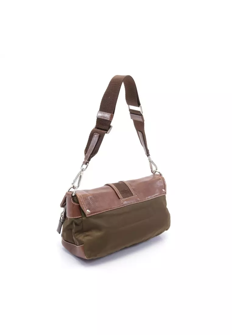 prada brown messenger bag