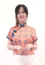 Orange Blue Batik