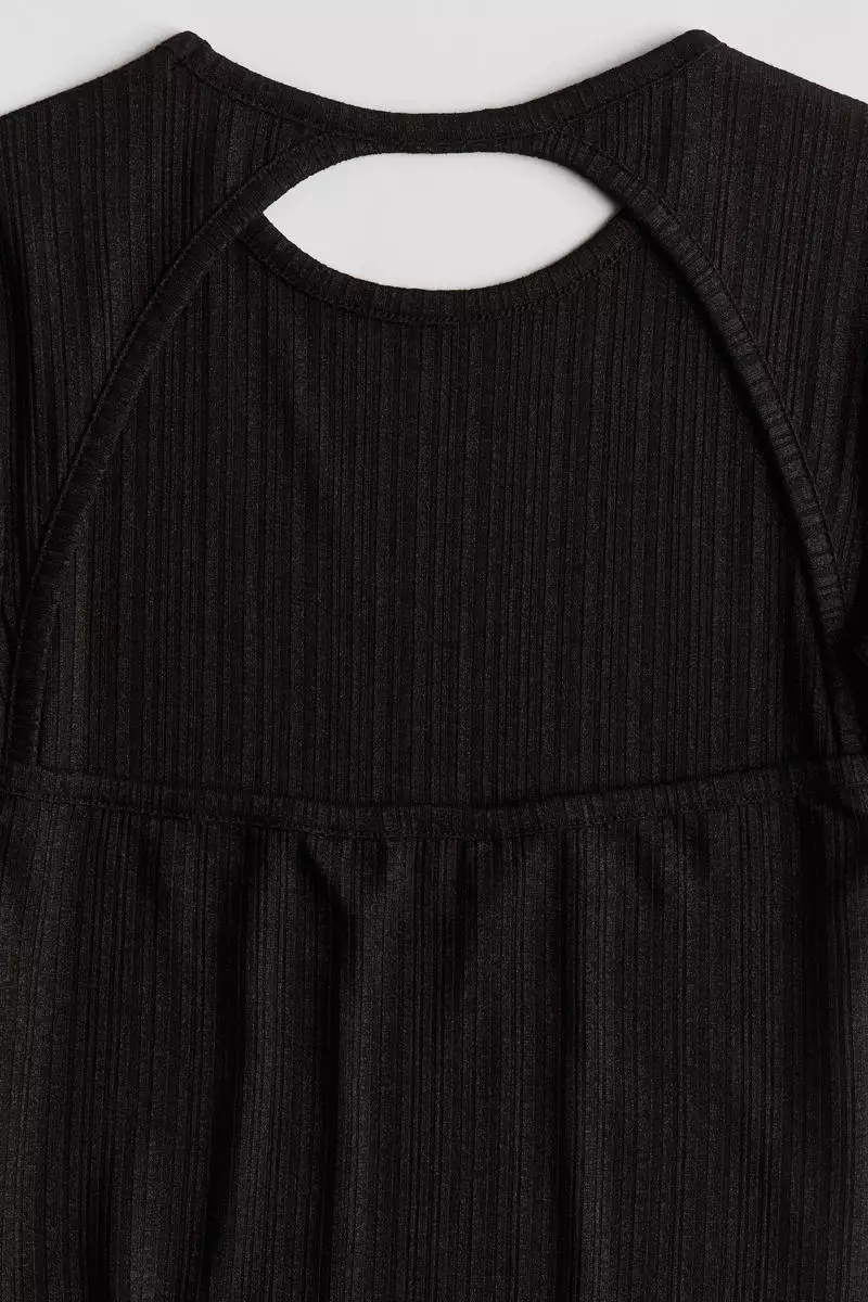 Cut-out back jersey dress