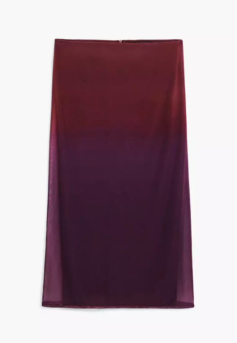 Gradient flowy skirt