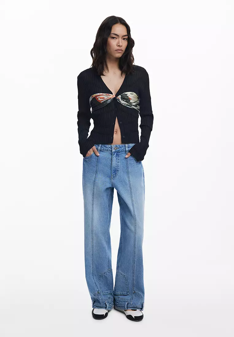 Wrinkled collage scarf