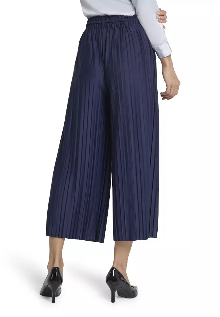 Danette Celana Kulot Import Tali Pita Bawahan Wanita Premium Quality - Navy