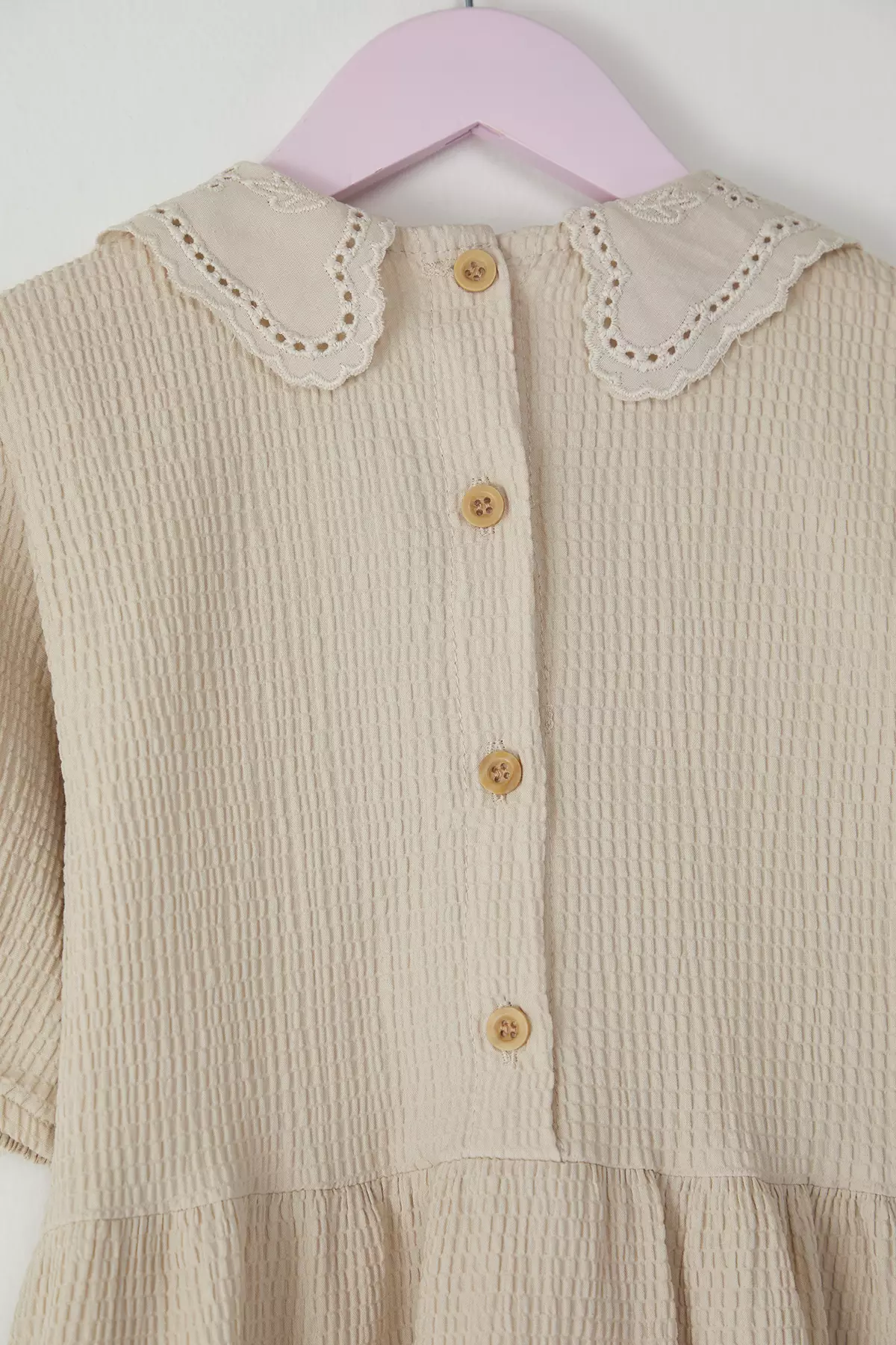 Cotton Baby Collar Dress