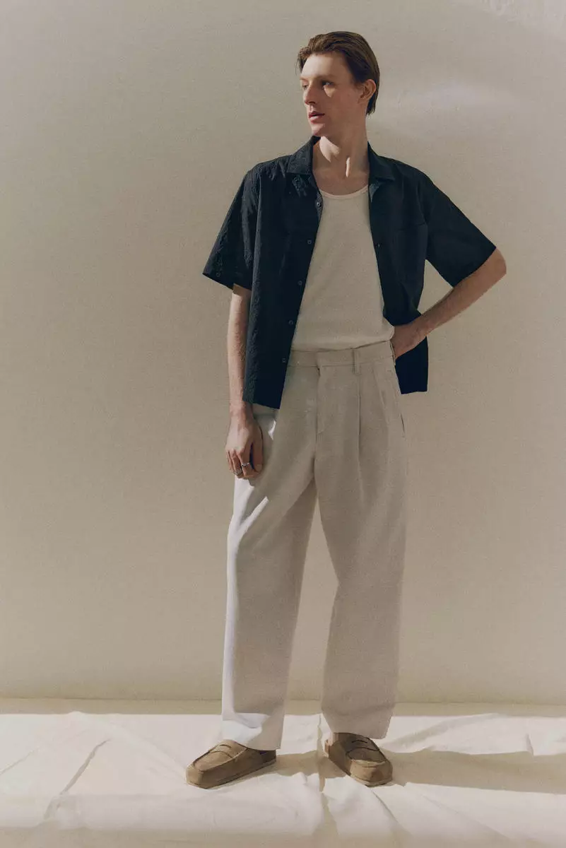 Regular Fit Embroidered resort shirt