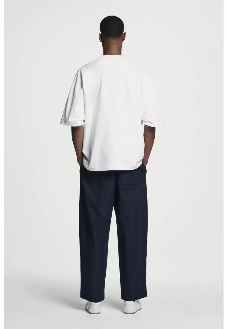 OVERSIZED HEAVYWEIGHT MOCK-NECK T-SHIRT