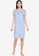 ONLY blue Emelie Short Sleeves Nightwear Dress 563BAAAD119D97GS_4