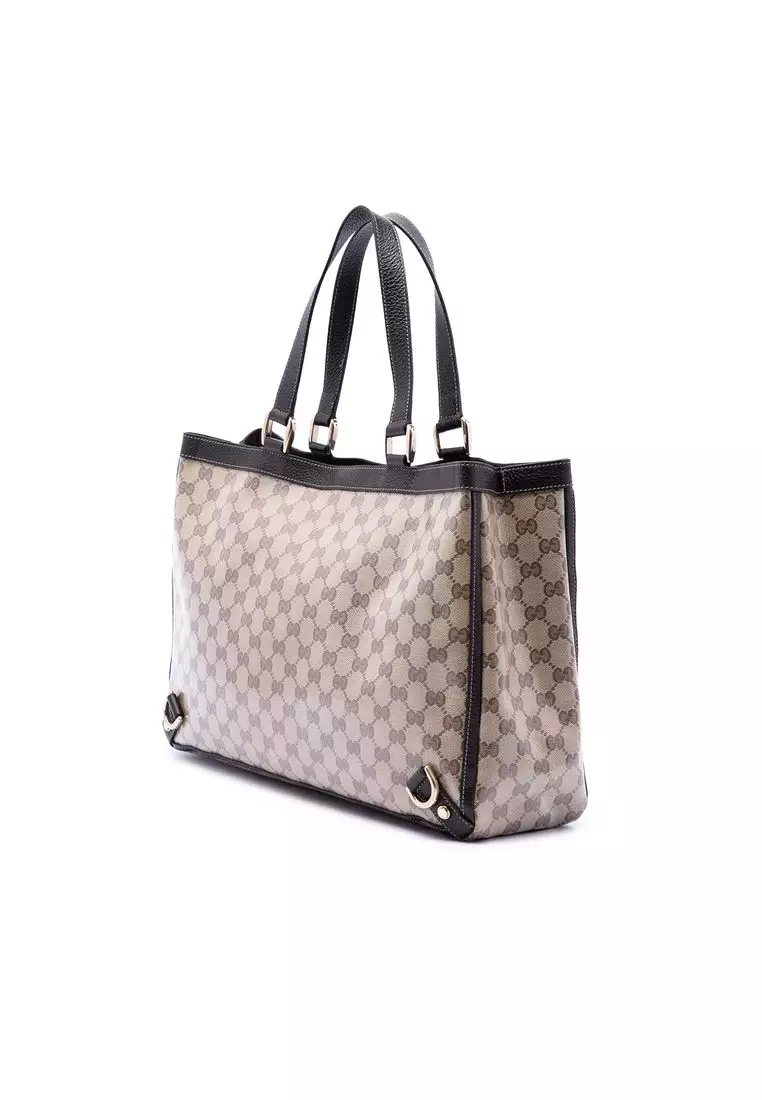 Pre-Loved Gucci Gg Crystal Abbey D Ring Tote