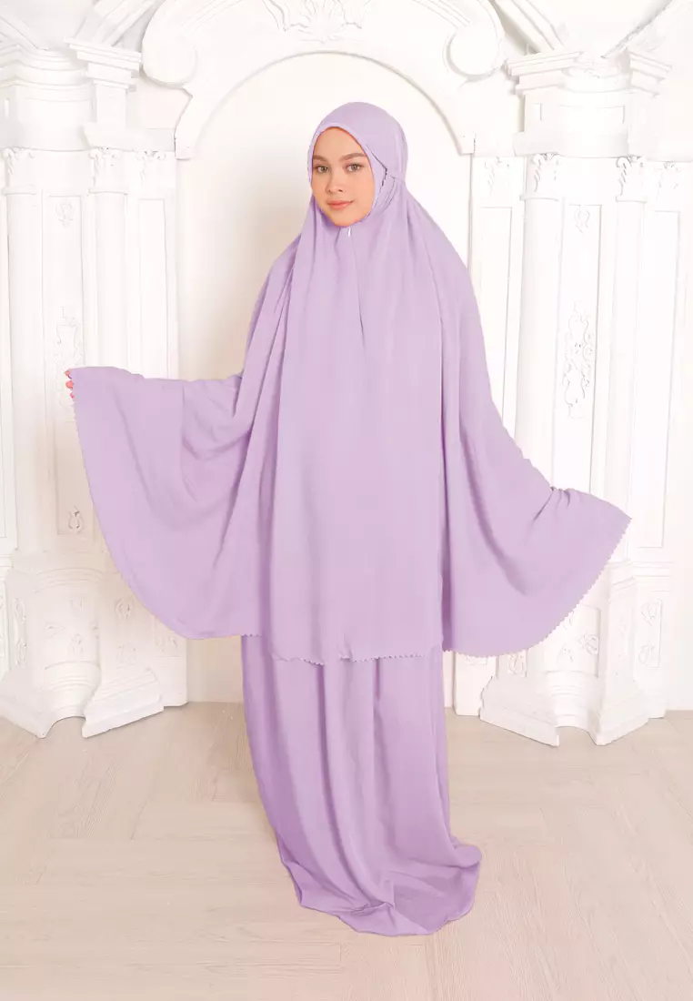 Zelena - Anavia Prayer Set | Mukena Dewasa 2 in 1 - Viola Luphine