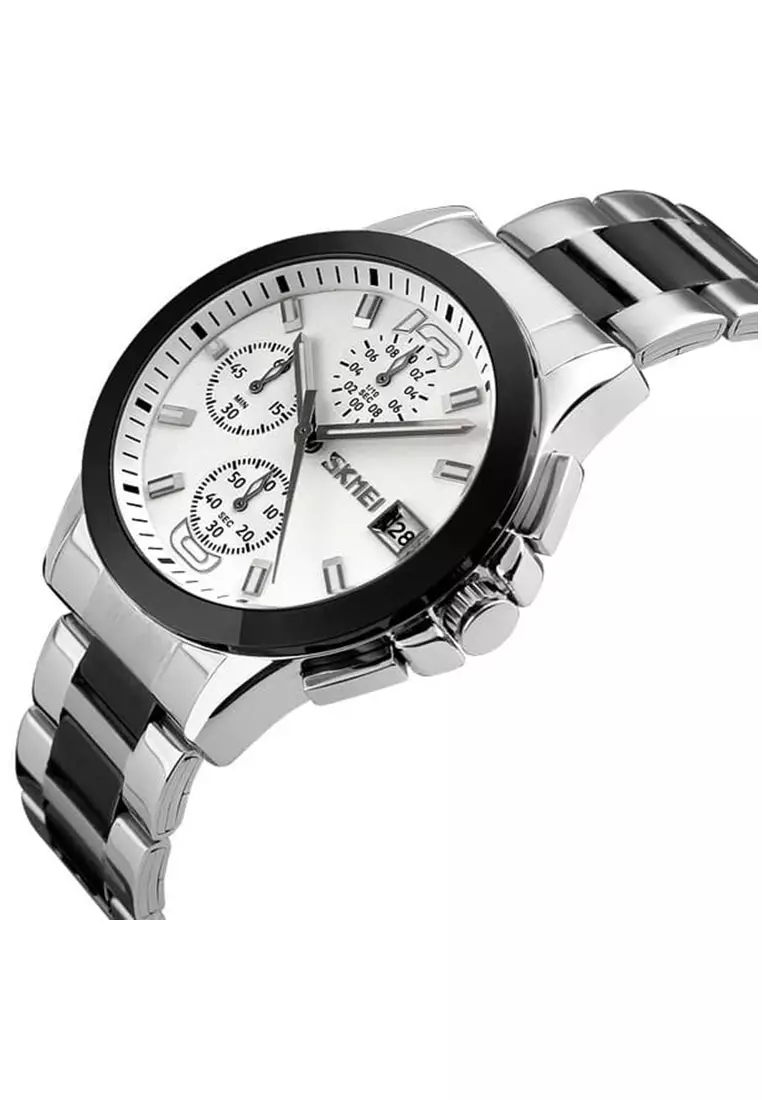 Jam Tangan Casual Analog Pria Waterproof Strap Tali Material Stainless Steel HG12ORIGINAL